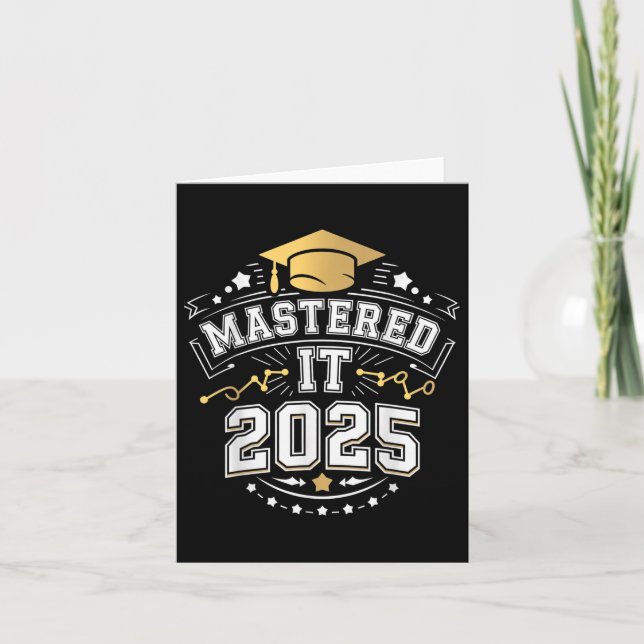 2025 Masters Degree Studenten Gif Kort (Framsida)