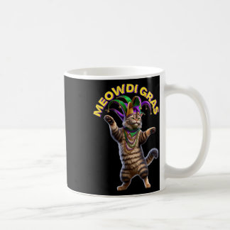 2025 Matching Manar Womans Funny Meowdi Gras Cat M Kaffemugg