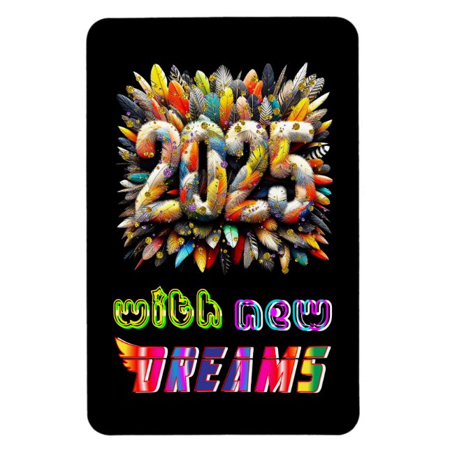 2025 med nya drömmar magnet (Vertikal)