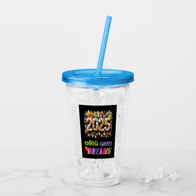2025 med nya drömmar take away mugg (Baksida Ice)