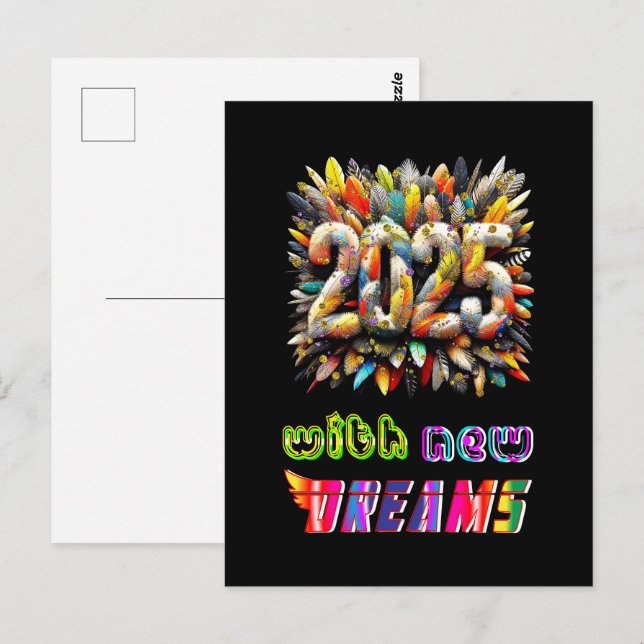 2025 Med Nya Drömmar Vykort (Fram/baksida)