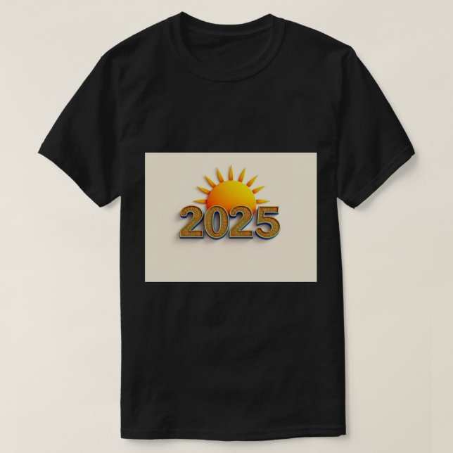 2025 med Sol, Stigning upp inspirerande T-Shirt (Design framsida)