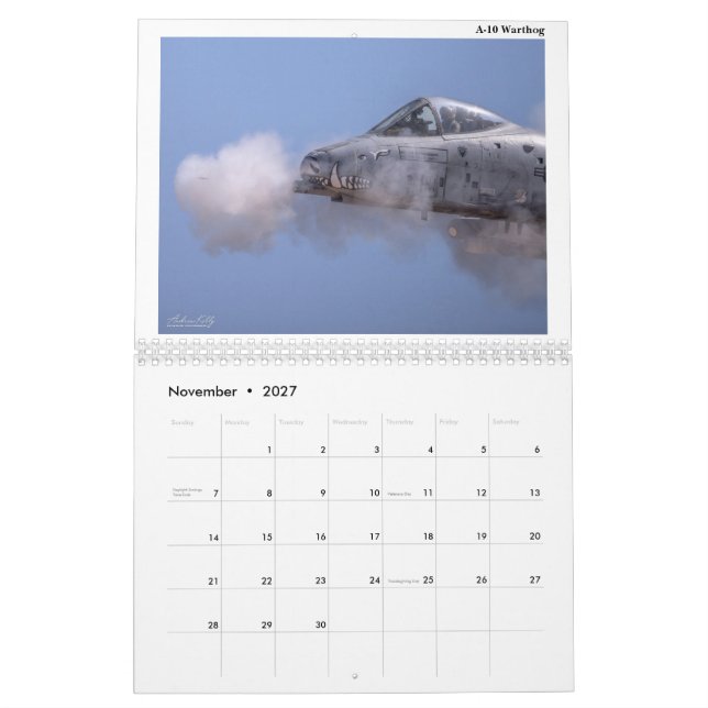 2025: Militär flygfotografikalender Kalender (Nov 2027)
