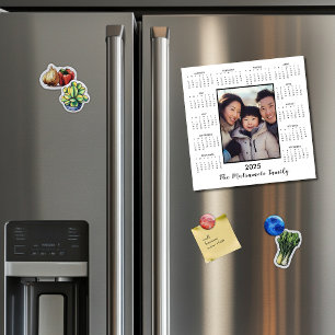 2025 Minimalistiskt Helgdag för Magnet-fotokalende