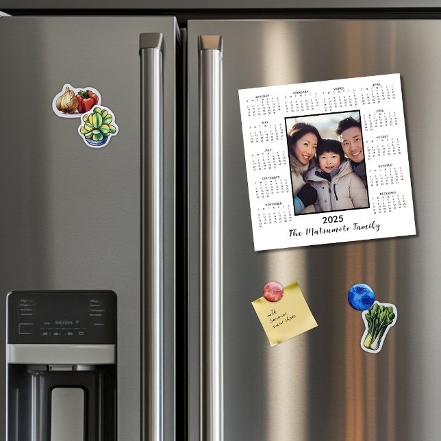 2025 Minimalistiskt Helgdag för Magnet-fotokalende (Skapare uppladdad)