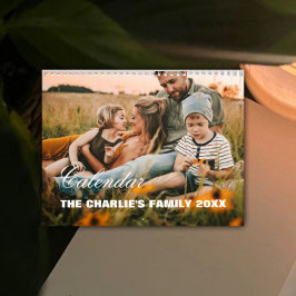 2025 Modern Anpassningsbar Family Photo Calendar - Kalender