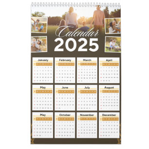 2025 Modern Anpassningsbar Photo Skapar din egen f Kalender