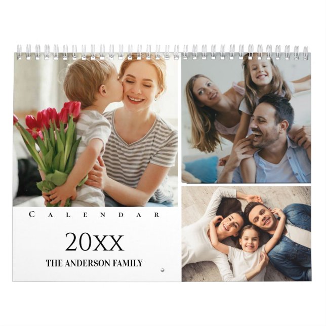 2025 Modern Anpassningsbar Photo Skapar din egen f Kalender (Omslag)