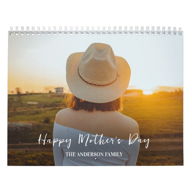 2025 Modern Anpassningsbar Photo Skapar din egen f Kalender (Omslag)