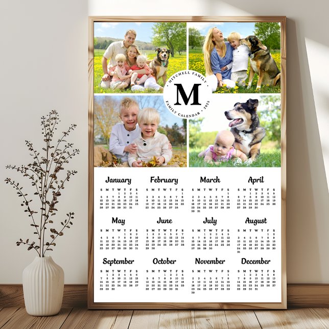 2025 Modern Family 4-fotosamlingskalender för Anpa Poster (Skapare uppladdad)
