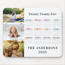 2025 Modern Family 4 Photo Collage Anpassningsbar