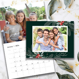2025 Modern handskriftsfamiljfoto Kalender