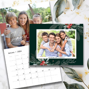 2025 Modern handskriftsfamiljfoto Kalender
