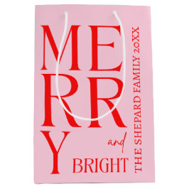 2025 Modern Merry and Bright Red Rosa Jul