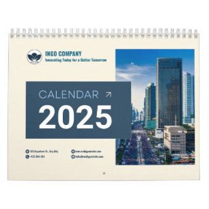 2025 Modern Script-familjfoto, Anpassningsbar-kale Kalender