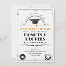 2025 Modern Snyggt Donuts and Degrees Studenten