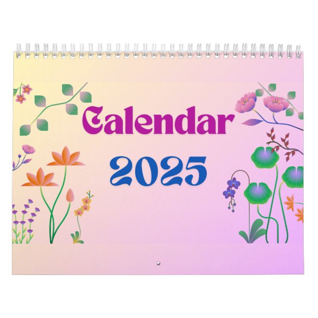 2025: Moderna naturscener inspirationskampanjer Kalender (Omslag)