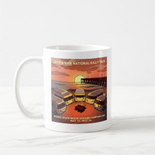 2025 National Rally logotyp kaffe mugg