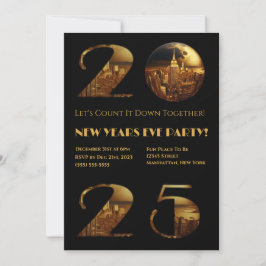 2025 New Year's Eve Party-Ball-NYC- Inbjudningar