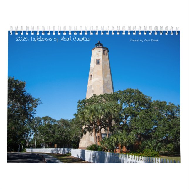 2025: North Carolina Calendar Med Kalender (Omslag)