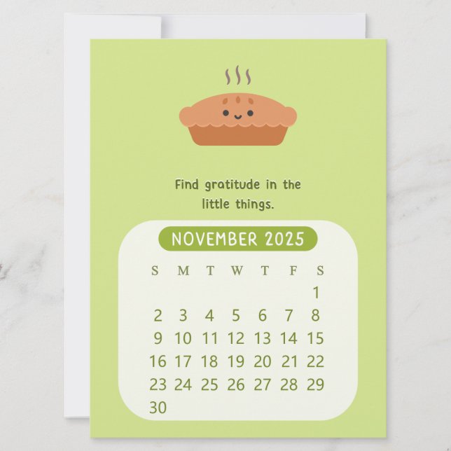 2025 November Månadsmotivationskalender  Inbjudningar (Framsida)
