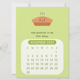 2025 November Månadsmotivationskalender Inbjudningar