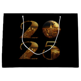 2025 Nya året Boll-NYC Guld-