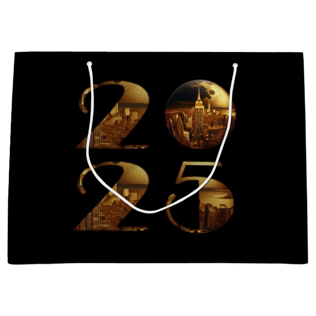 2025 Nya året Boll-NYC Guld- (Framsidan)