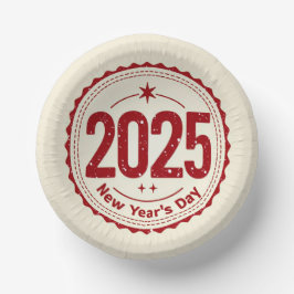 2025 Nyårsdag Pappersskål