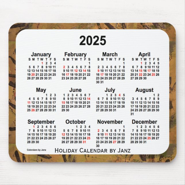 2025-Orangens Helgdag Art Calendar av Janz Mouse P Musmatta (Framsidan)