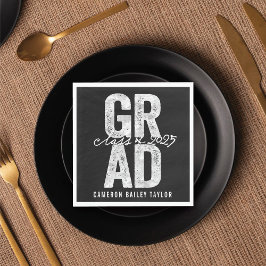 2025 Papper Studentfest för kallpressad silver Pappersservett