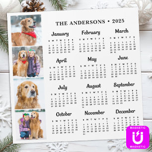 2025-Personligens Pet Hund-familjefotkalender