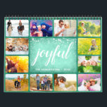2025 Photo Calendar Family Namn Grönt Kalender<br><div class="desc">Skapa din egen 2025-fotokalender. Anpassa samlingskalendern med din familj namn, år och ladda upp 12 bilder glatta ögonblick. Mallen är enkel att anpassa. Klicka på "Anpassa den här mallen" om du vill ändra en rad i texten och ladda upp 12 foton. Det är enkelt, roligt och glatt att skapa unika...</div>