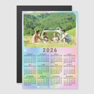 2025 Photo Calendar Magnet HoloGraphics Ombre