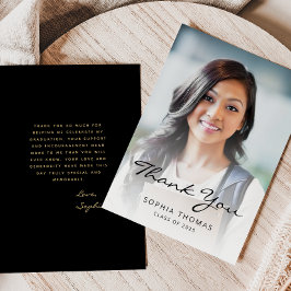 2025 Photo Classic Modern Black Guld Tack Kort