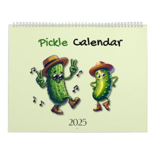 2025 Pickle-tecken - tema Kalender