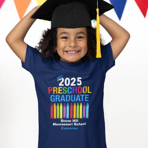 2025 Preschool Personlig Blue Kids T Shirt