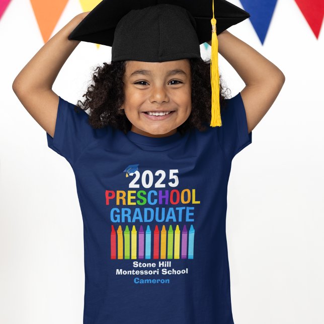 2025 Preschool Personlig Blue Kids T Shirt (Skapare uppladdad)