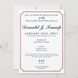2025 President Donald Trump Inauguration Party Inbjudningar