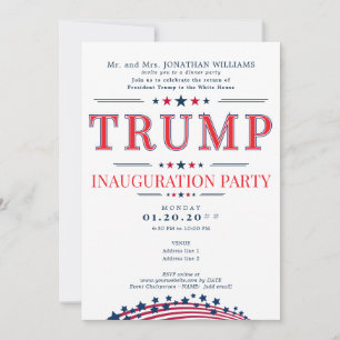 2025 President Donald Trump Inauguration Party Inbjudningar