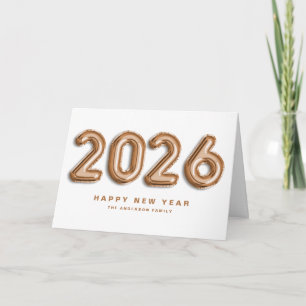 2025 Ro Mylar Balloons Gott nytt år Helgkort