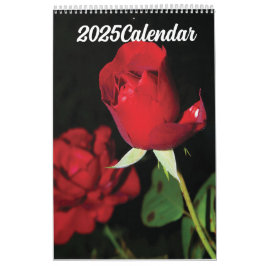 2025: Röda blommor Kalender
