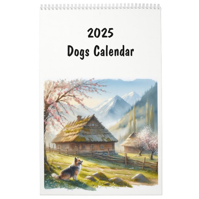 2025 Roligt Hund aveln Kalender (Omslag)