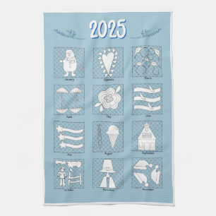2025-Roligtens kalender Kökshandduk