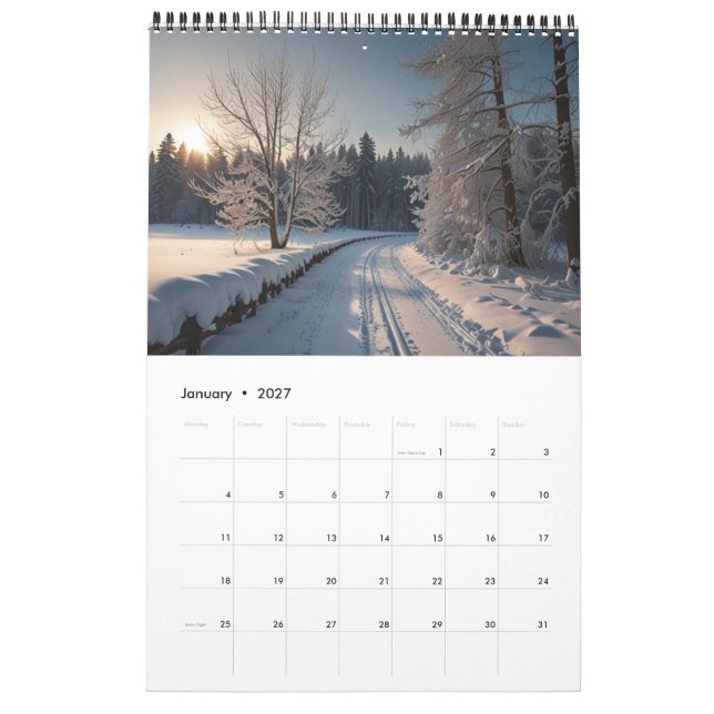 2025: Scenmurar Kalender (Jan 2027)
