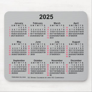2025 Silver 52 veckor ISO Calendar av Janz Musmatta