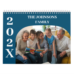 2025 Simple Modern Anpassningsbar Photos Family Kalender