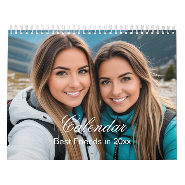 2025 Skapa dina egna Anpassningsbar, bästa vänner  Kalender (Omslag)