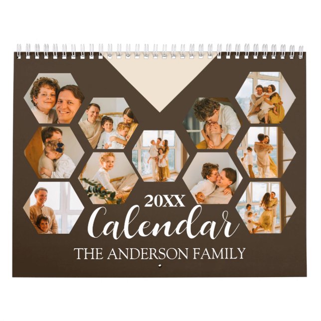 2025 Skapa ditt eget foto för Modern Anpassningsba Kalender (Omslag)