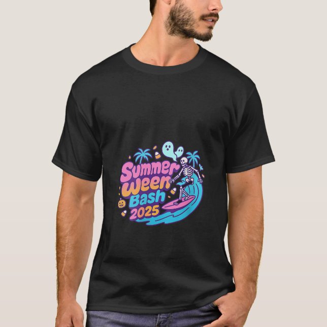 2025 Skeleton Beach Party H T Shirt (Framsida)